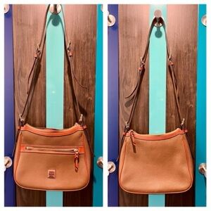 Dooney & Burke Presley Brown Leather Shoulder Bag